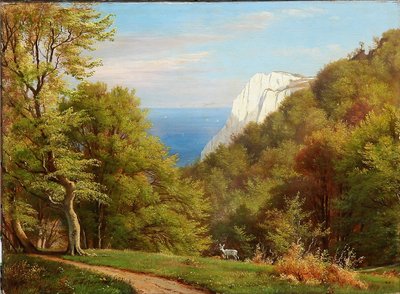 Summer Day at Møns Klint, Denmark by Carl Frederick Aagaard